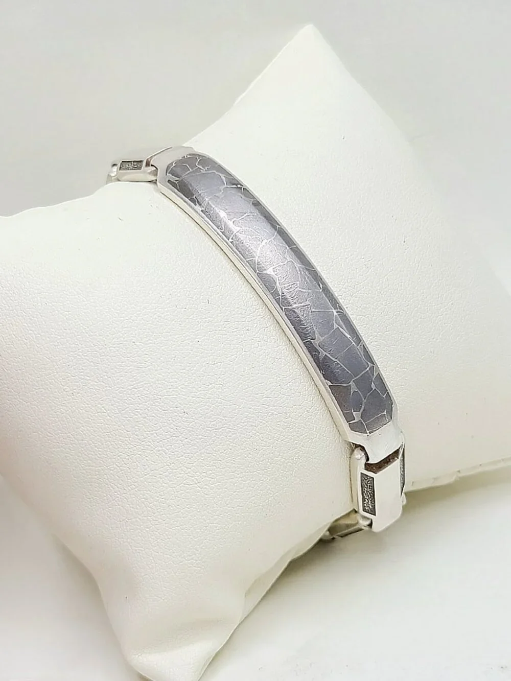 David Yurman Fused ID Bracelet in Sterling Silver w/ Meteorite - RARE